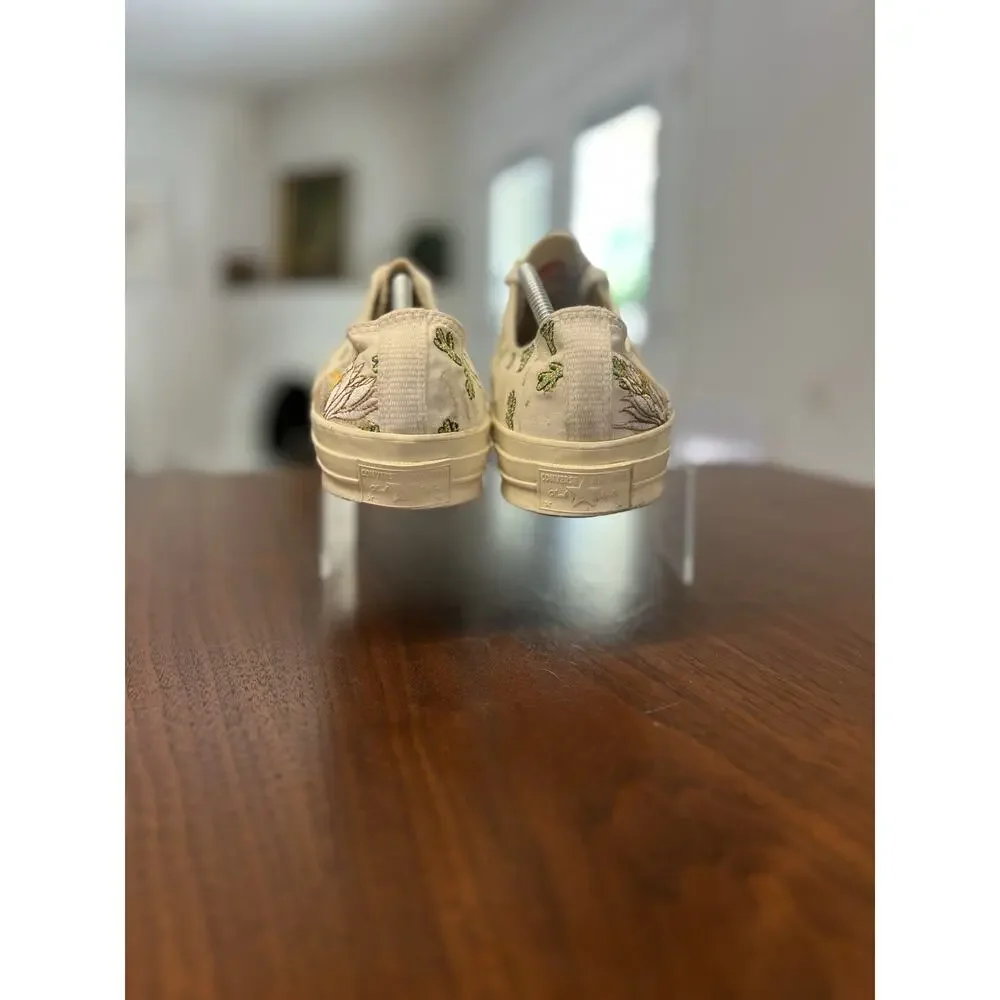 Converse Chuck 70 Low Cactus Embroidery 2018 White Off-White 161380C Sz 12